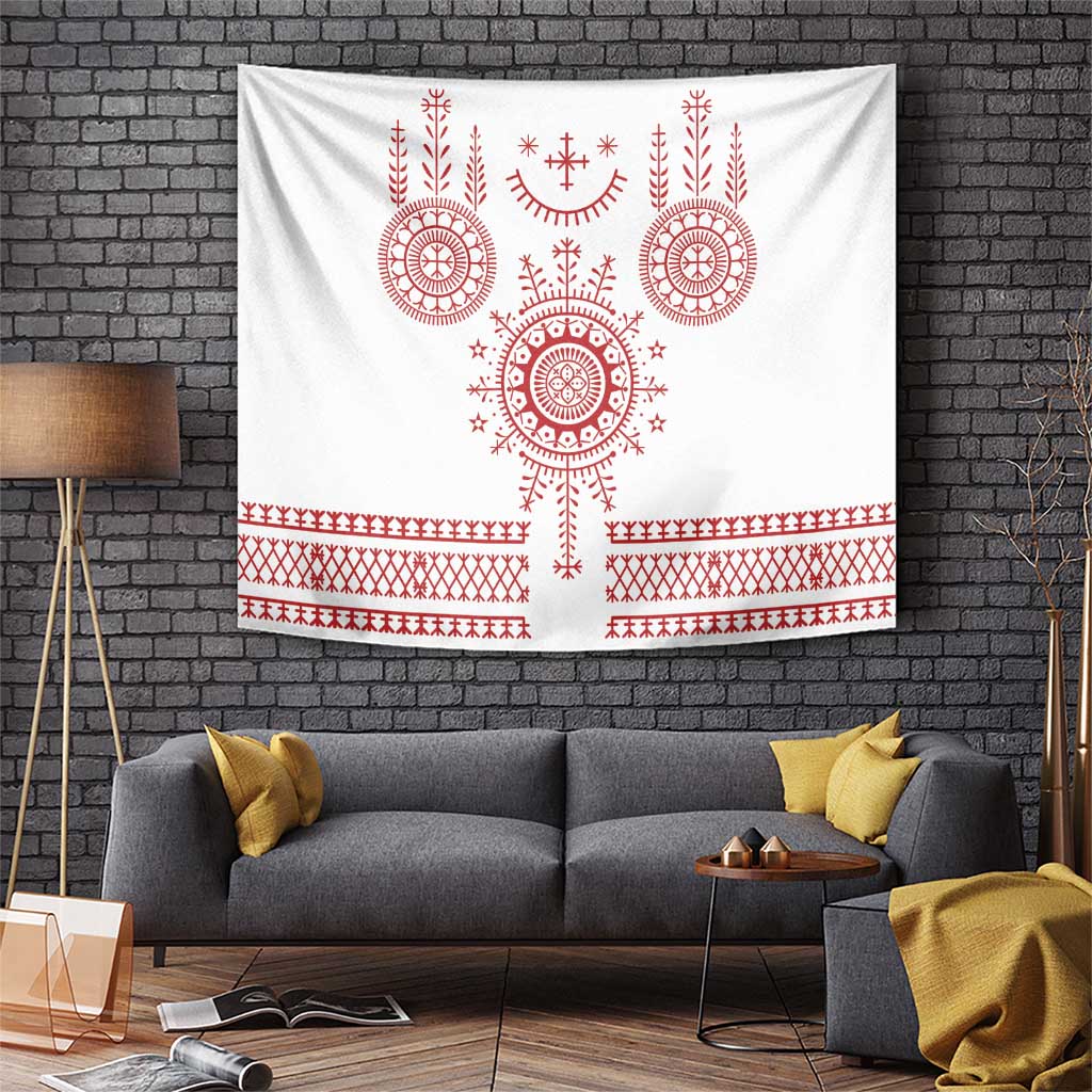 Croatia Sicanje Tattoo Kolo Inspired Tapestry - Wonder Print Shop