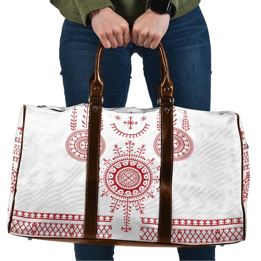 Croatia Sicanje Tattoo Kolo Inspired Travel Bag - Wonder Print Shop
