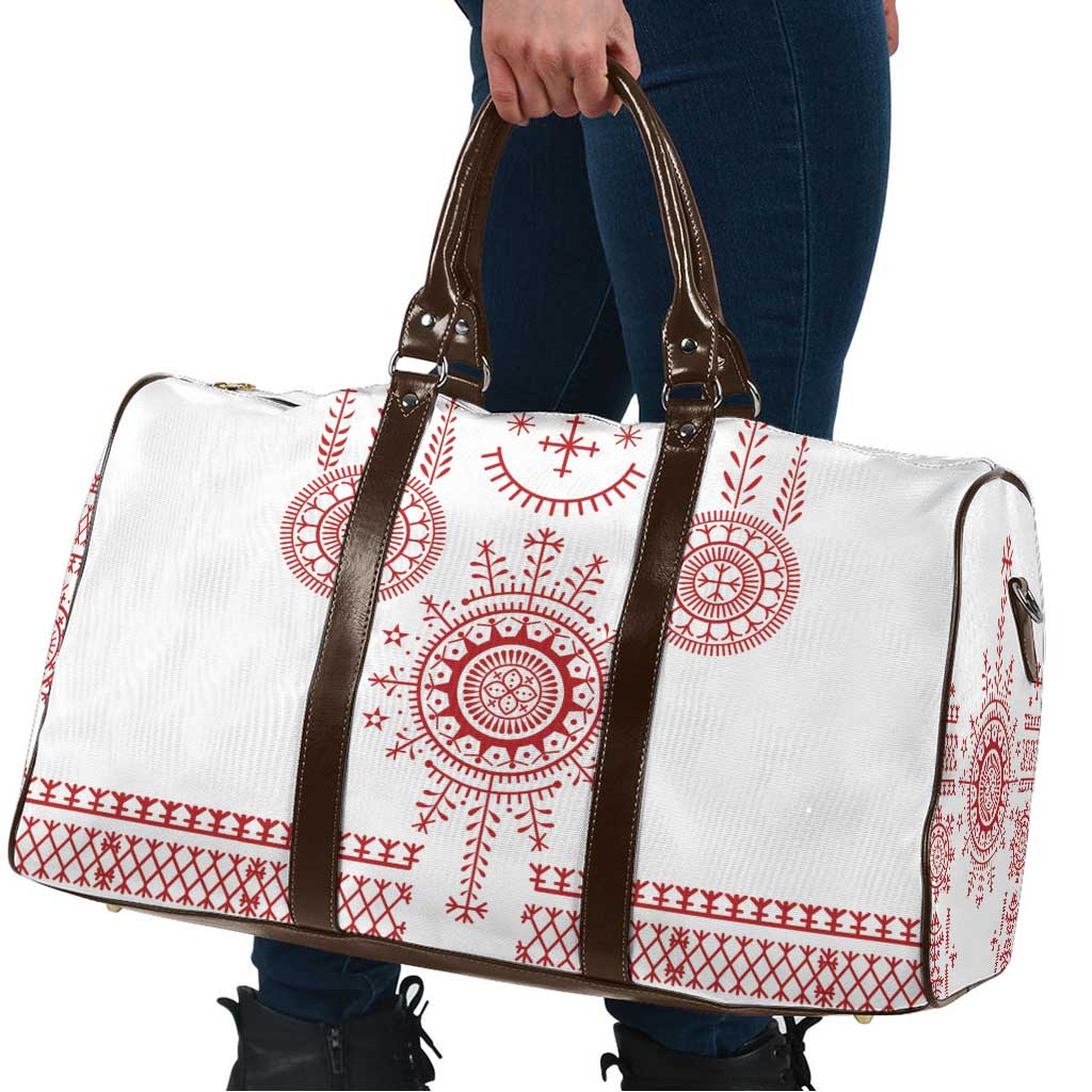 Croatia Sicanje Tattoo Kolo Inspired Travel Bag - Wonder Print Shop