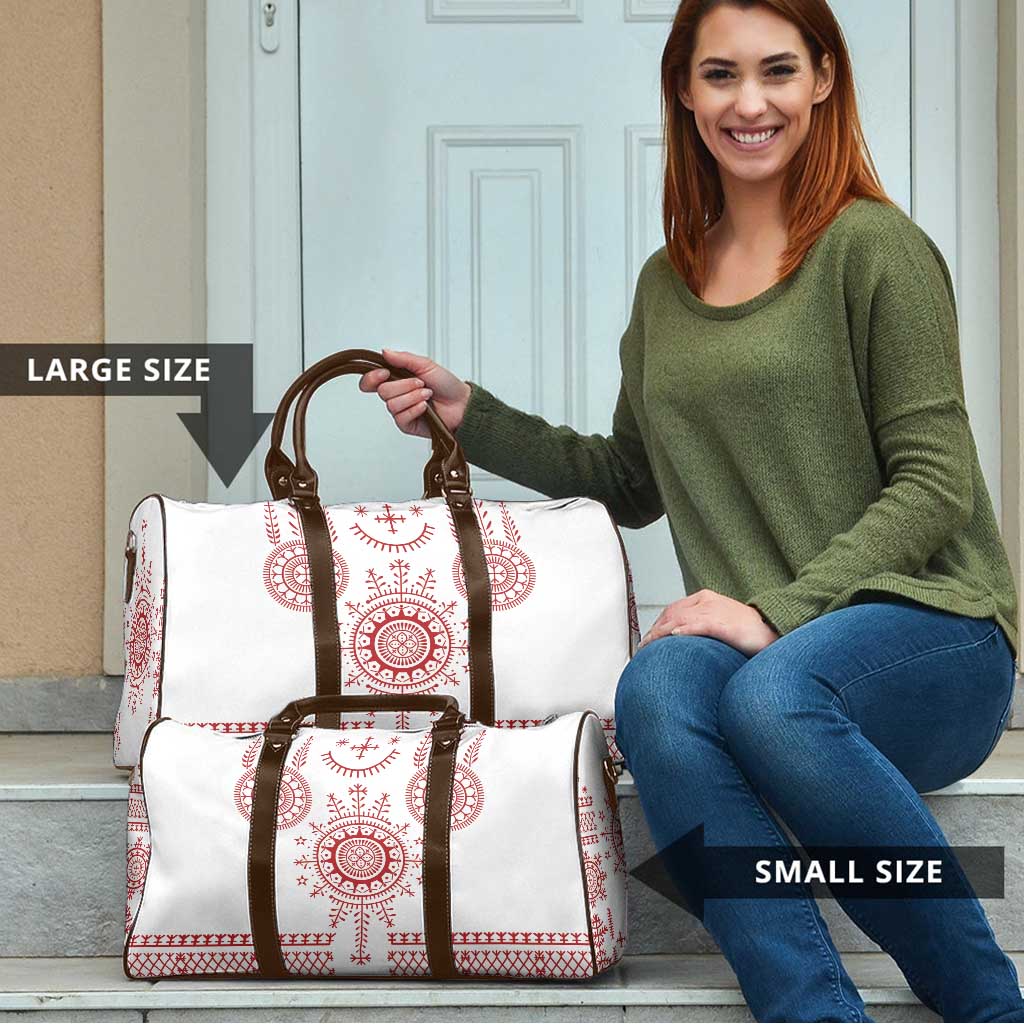 Croatia Sicanje Tattoo Kolo Inspired Travel Bag - Wonder Print Shop