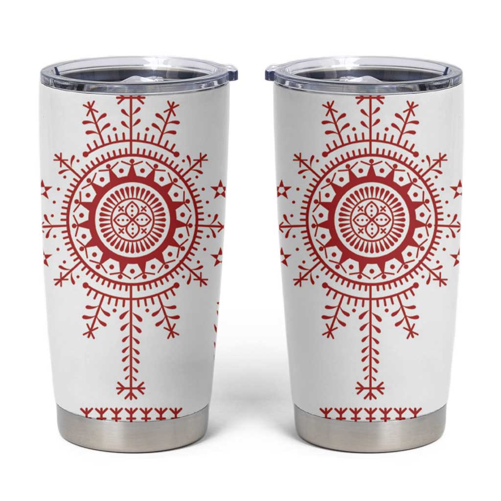 Croatia Sicanje Tattoo Kolo Inspired Tumbler Cup - Wonder Print Shop