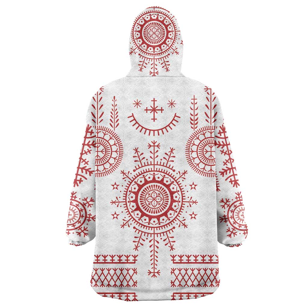 Croatia Sicanje Tattoo Kolo Inspired Wearable Blanket Hoodie - Wonder Print Shop
