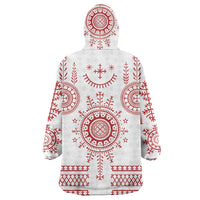 Croatia Sicanje Tattoo Kolo Inspired Wearable Blanket Hoodie - Wonder Print Shop