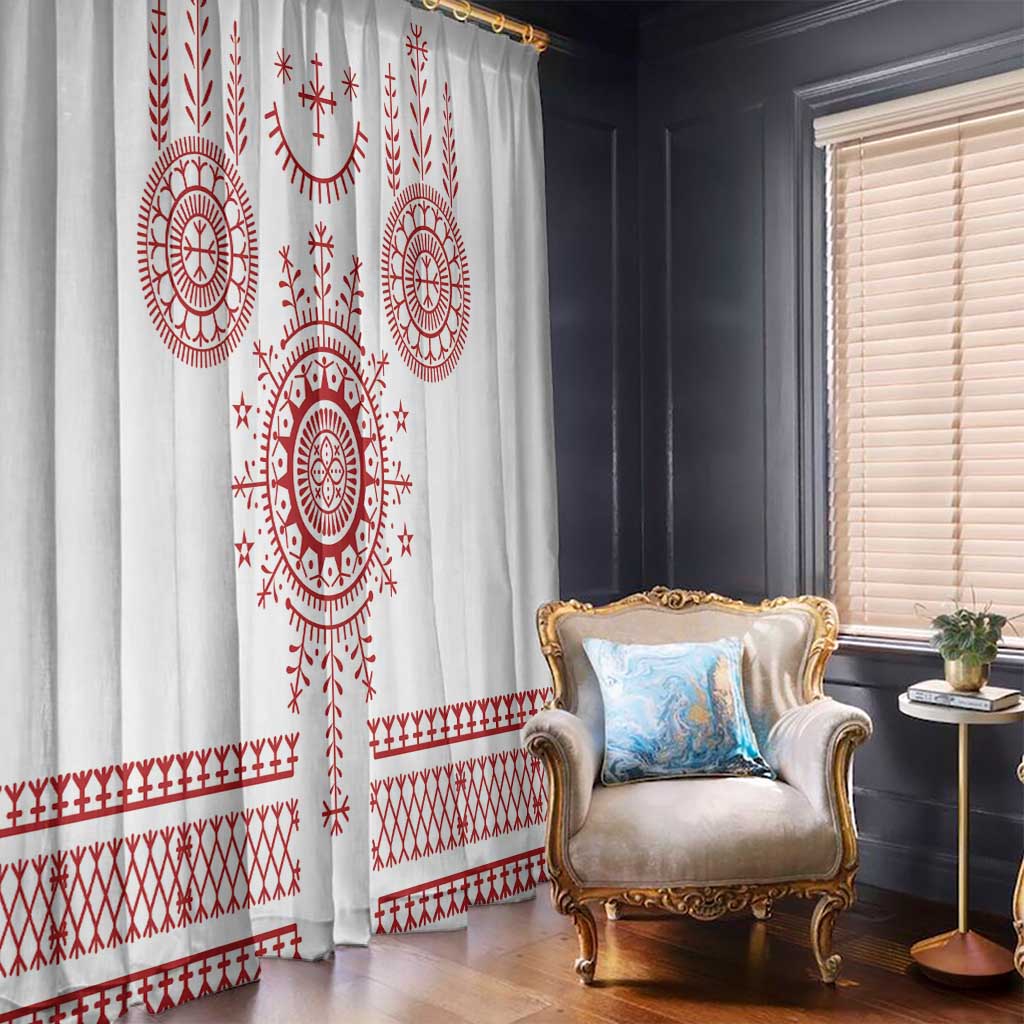 Croatia Sicanje Tattoo Kolo Inspired Window Curtain - Wonder Print Shop