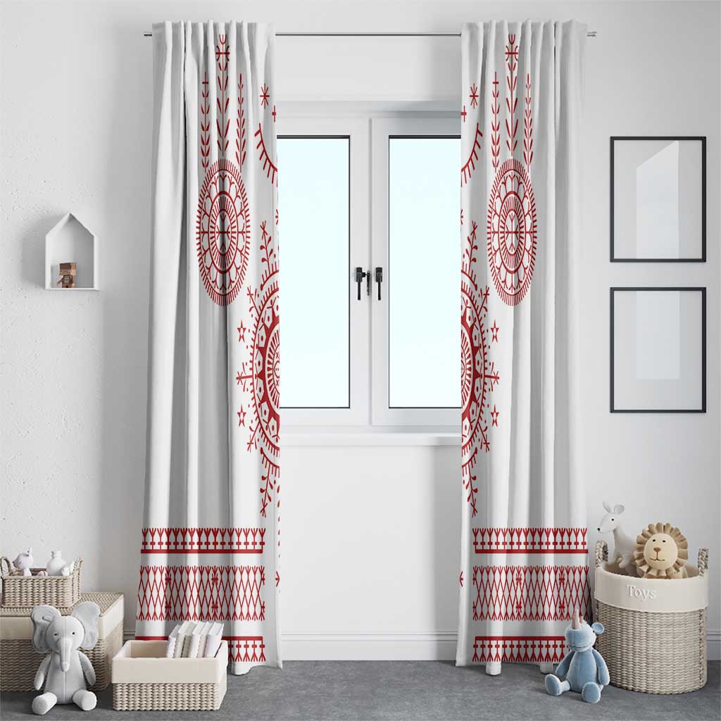 Croatia Sicanje Tattoo Kolo Inspired Window Curtain - Wonder Print Shop