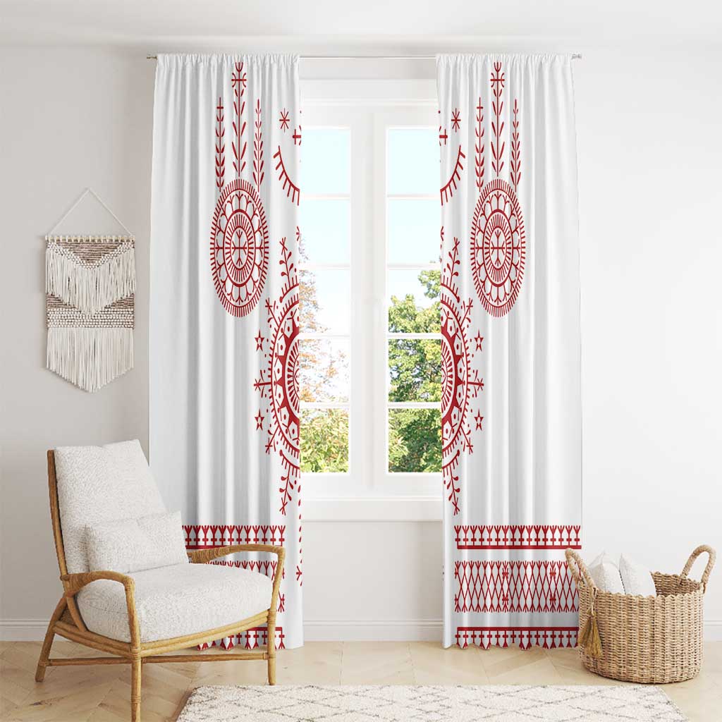 Croatia Sicanje Tattoo Kolo Inspired Window Curtain - Wonder Print Shop