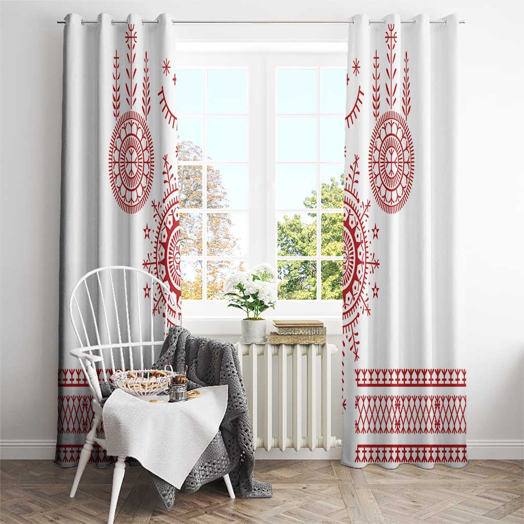 Croatia Sicanje Tattoo Kolo Inspired Window Curtain - Wonder Print Shop