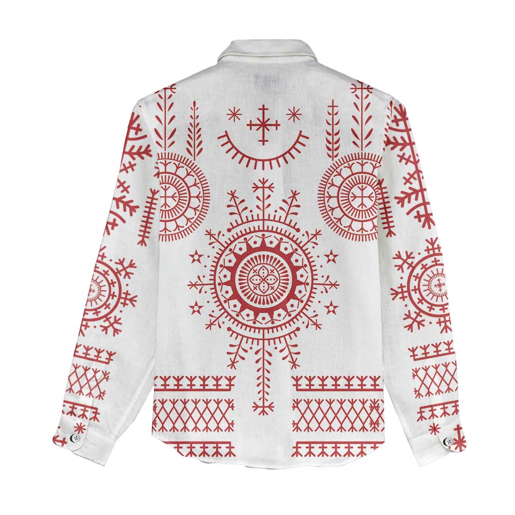 Croatia Sicanje Tattoo Kolo Inspired Women Casual Shirt - Wonder Print Shop