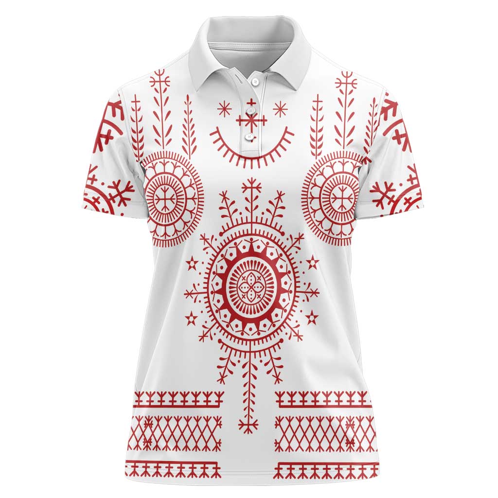 Croatia Sicanje Tattoo Kolo Inspired Women Polo Shirt - Wonder Print Shop
