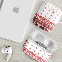 Antique Croatia Folk Embroidery Inspired Pattern AirPods Case Roses and Peacocks - Wonder Print Shop