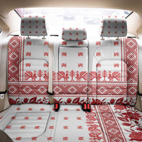 Antique Croatia Folk Embroidery Inspired Pattern Back Car Seat Cover Roses and Peacocks - Wonder Print Shop