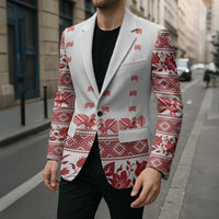 Antique Croatia Folk Embroidery Inspired Pattern Blazer Roses and Peacocks - Wonder Print Shop
