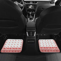 Antique Croatia Folk Embroidery Inspired Pattern Car Mats Roses and Peacocks - Wonder Print Shop
