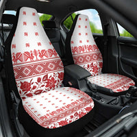 Antique Croatia Folk Embroidery Inspired Pattern Car Seat Cover Roses and Peacocks - Wonder Print Shop