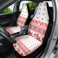 Antique Croatia Folk Embroidery Inspired Pattern Car Seat Cover Roses and Peacocks - Wonder Print Shop