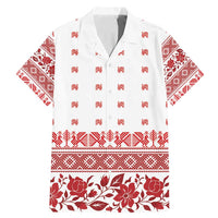Antique Croatia Folk Embroidery Inspired Pattern Family Matching Mermaid Dress and Hawaiian Shirt Roses and Peacocks - Wonder Print Shop