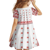 Antique Croatia Folk Embroidery Inspired Pattern Family Matching Off The Shoulder Long Sleeve Dress and Hawaiian Shirt Roses and Peacocks - Wonder Print Shop