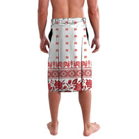 Antique Croatia Folk Embroidery Inspired Pattern Lavalava Roses and Peacocks - Wonder Print Shop