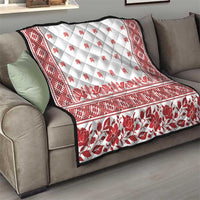 Antique Croatia Folk Embroidery Inspired Pattern Quilt Roses and Peacocks - Wonder Print Shop