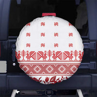 Antique Croatia Folk Embroidery Inspired Pattern Spare Tire Cover Roses and Peacocks - Wonder Print Shop