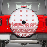 Antique Croatia Folk Embroidery Inspired Pattern Spare Tire Cover Roses and Peacocks - Wonder Print Shop