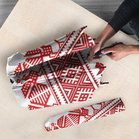 Antique Croatia Folk Embroidery Inspired Pattern Umbrella Roses and Peacocks - Wonder Print Shop