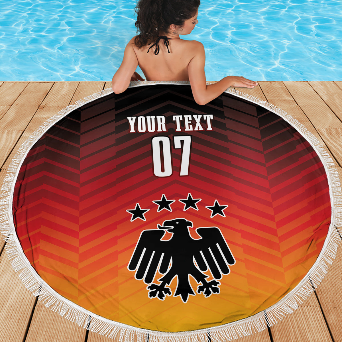 Germany Football Beach Blanket Nationalelf Dynamic LT7 - Wonder Print Shop