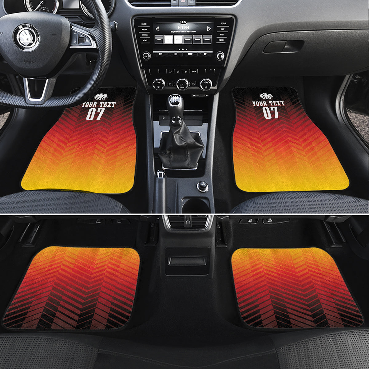 Germany Football Car Mats Nationalelf Dynamic LT7 - Wonder Print Shop