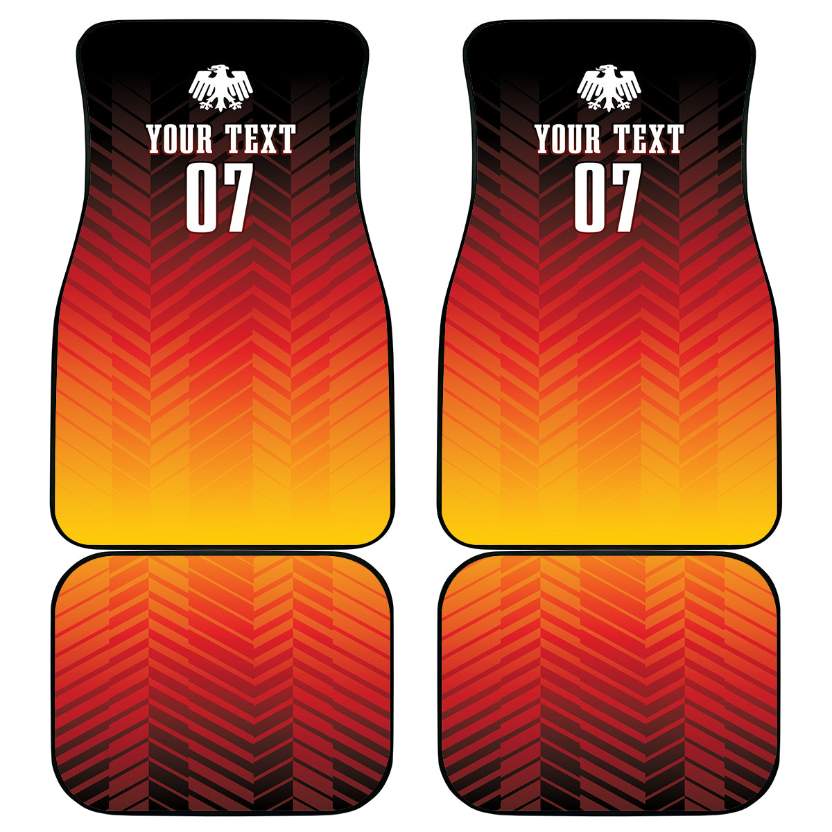 Germany Football Car Mats Nationalelf Dynamic LT7 - Wonder Print Shop