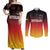 Germany Football Couples Matching Off Shoulder Maxi Dress and Long Sleeve Button Shirt Nationalelf Dynamic LT7 - Wonder Print Shop