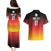 Germany Football Couples Matching Puletasi and Hawaiian Shirt Nationalelf Dynamic LT7 - Wonder Print Shop