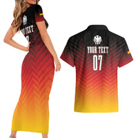 Germany Football Couples Matching Short Sleeve Bodycon Dress and Hawaiian Shirt Nationalelf Dynamic LT7 - Wonder Print Shop