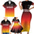 Germany Football Family Matching Short Sleeve Bodycon Dress and Hawaiian Shirt Nationalelf Dynamic - Wonder Print Shop