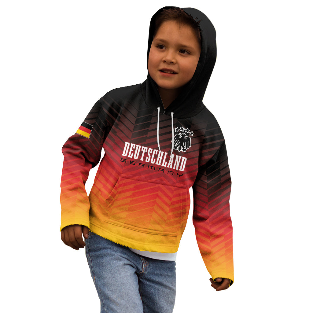 Germany Football Kid Hoodie Nationalelf Dynamic - Wonder Print Shop