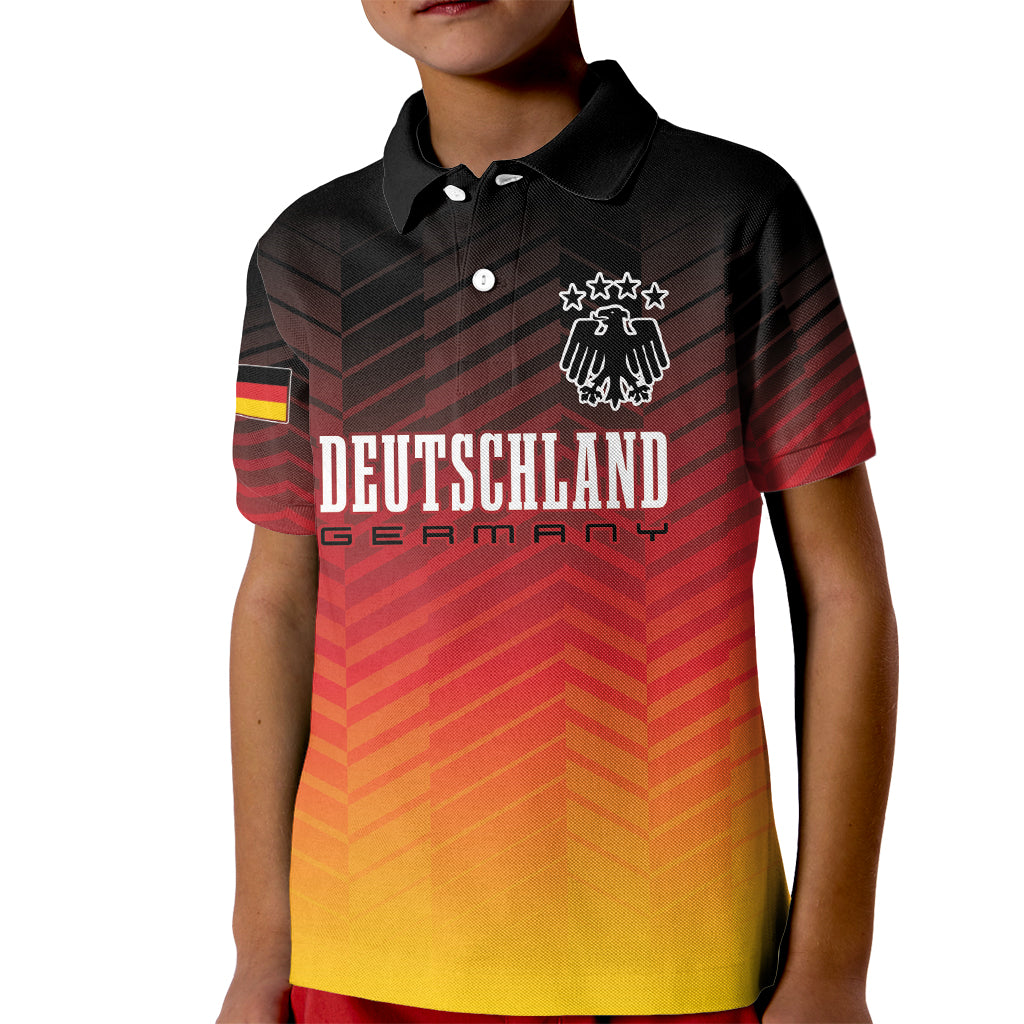 Germany Football Kid Polo Shirt Nationalelf Dynamic - Wonder Print Shop