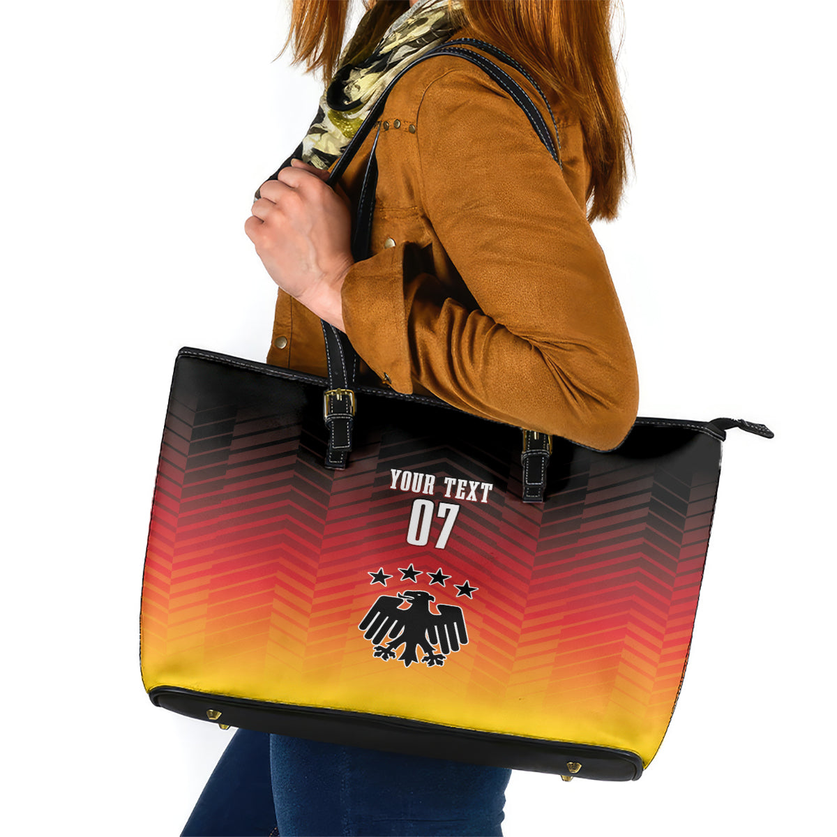 Germany Football Leather Tote Bag Nationalelf Dynamic