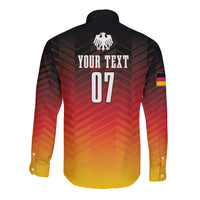 Germany Football Long Sleeve Button Shirt Nationalelf Dynamic - Wonder Print Shop