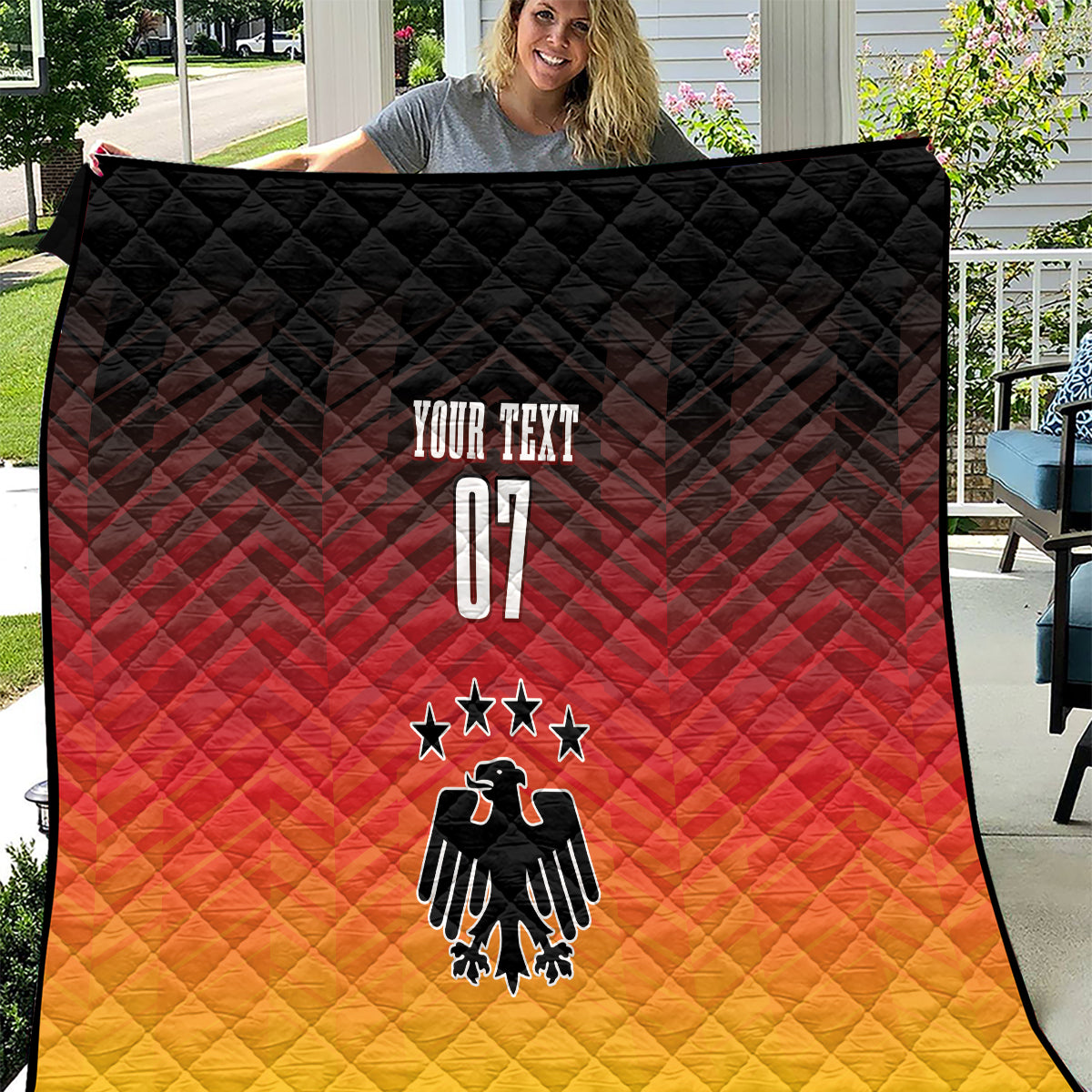 Germany Football Quilt Nationalelf Dynamic - Wonder Print Shop
