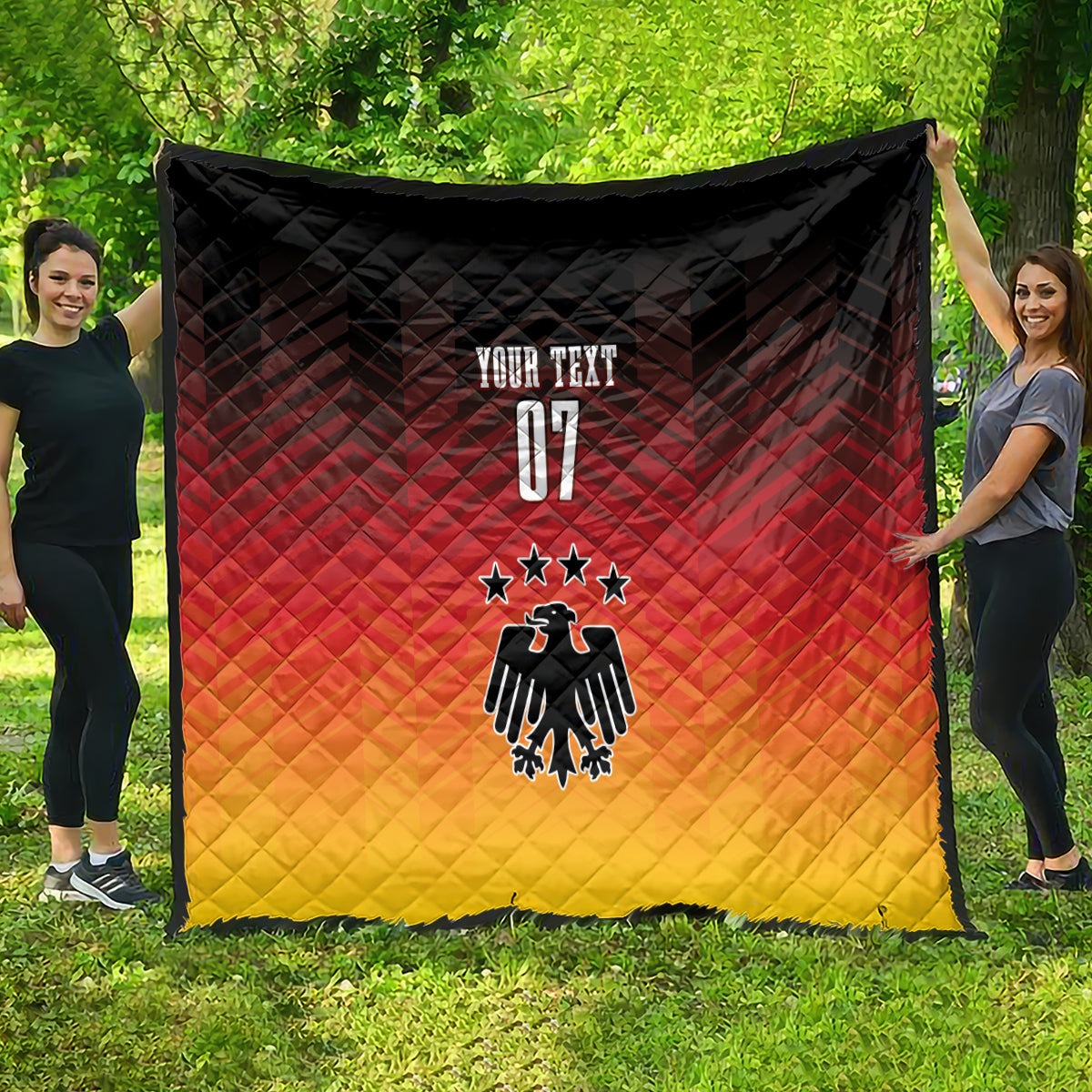 Germany Football Quilt Nationalelf Dynamic - Wonder Print Shop