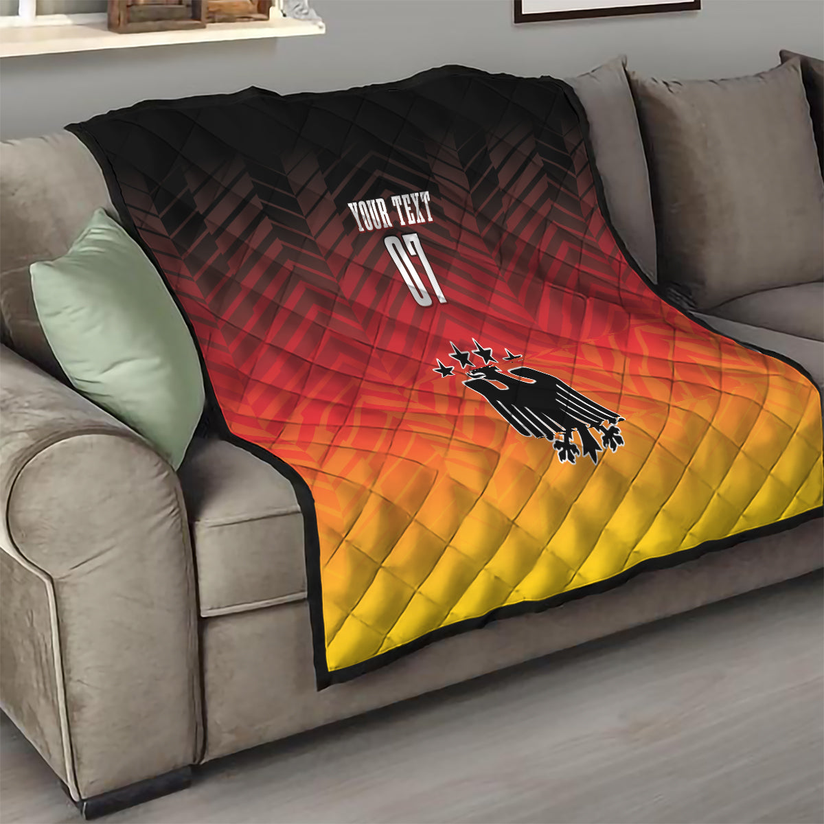 Germany Football Quilt Nationalelf Dynamic - Wonder Print Shop