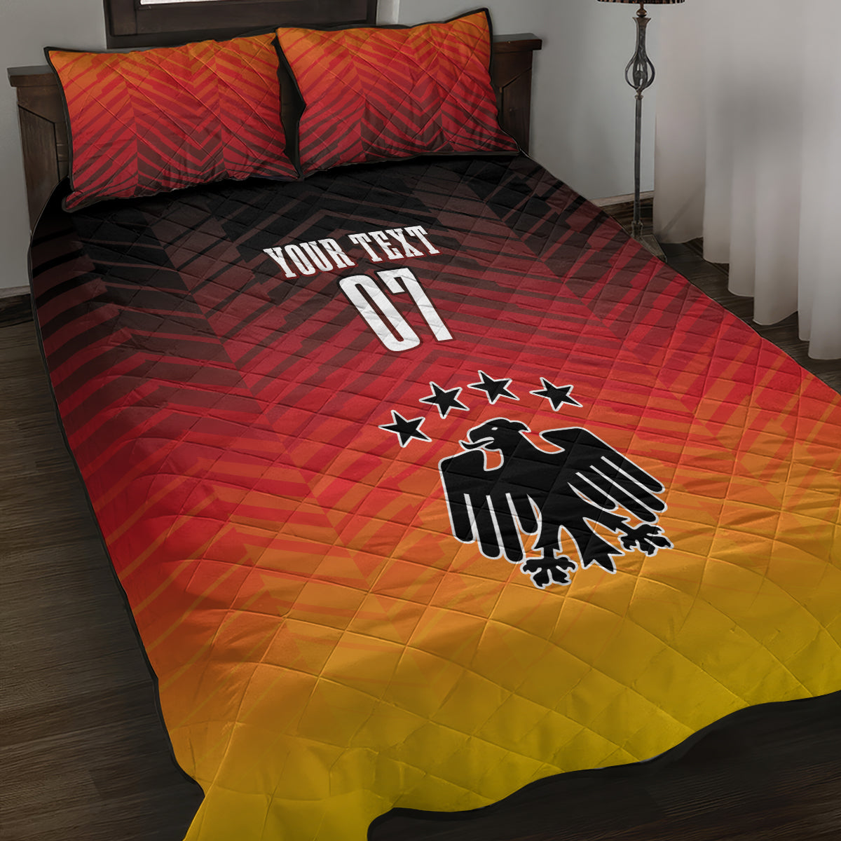 Germany Football Quilt Bed Set Nationalelf Dynamic