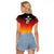 Germany Football Raglan Cropped T Shirt Nationalelf Dynamic - Wonder Print Shop
