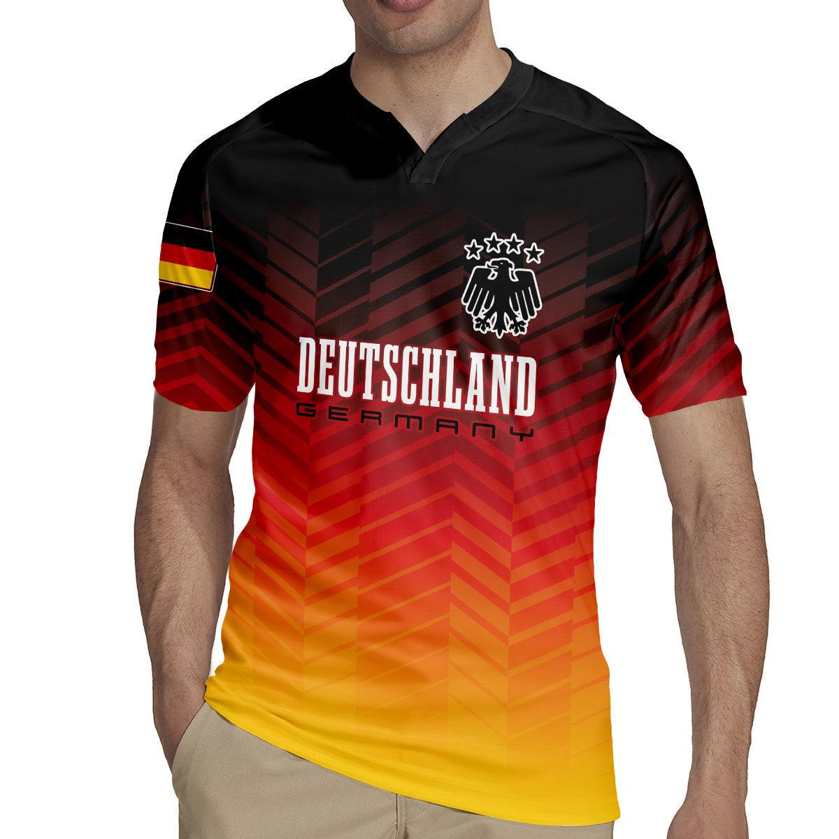 Germany Football Rugby Jersey Nationalelf Dynamic - Wonder Print Shop