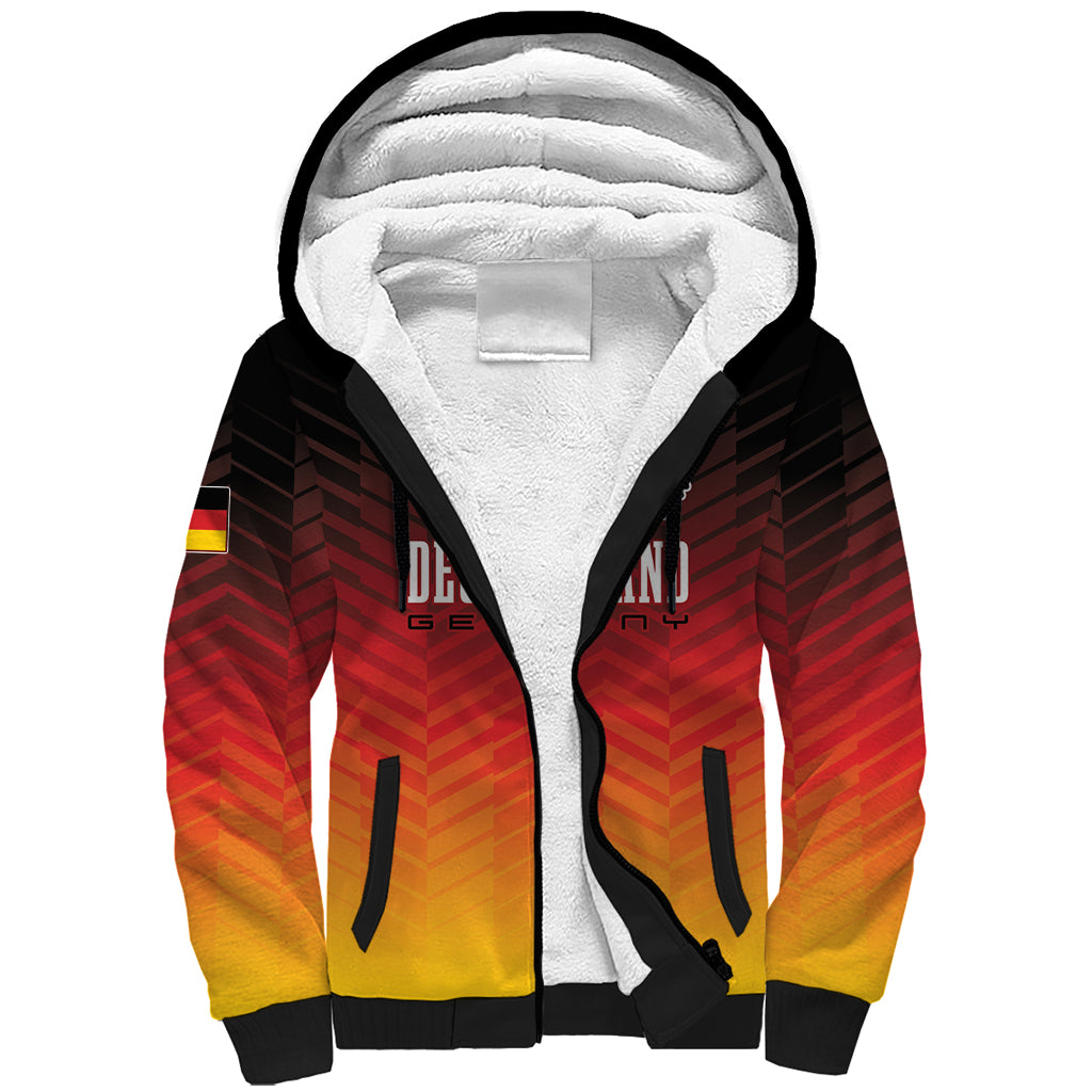 Germany Football Sherpa Hoodie Nationalelf Dynamic - Wonder Print Shop