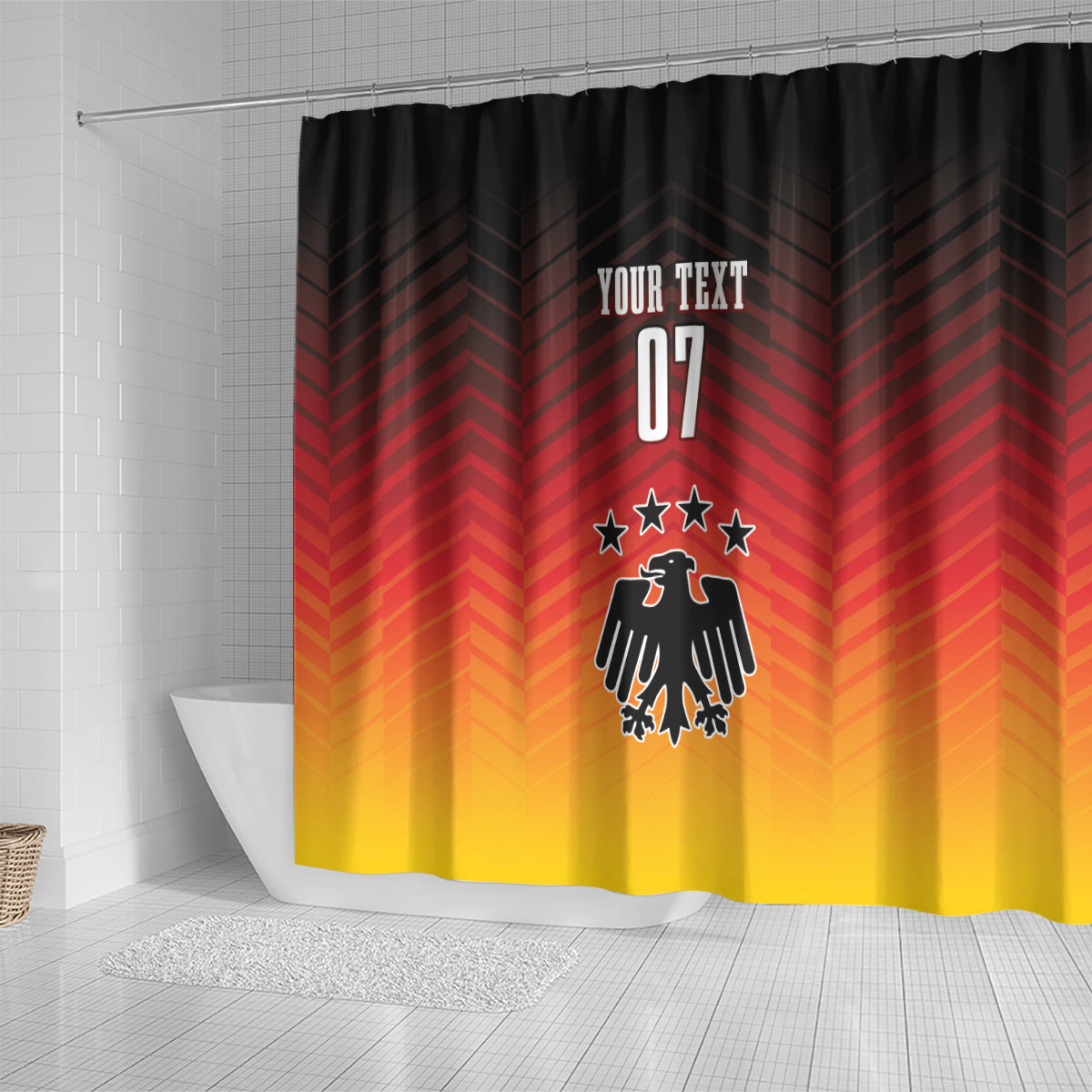 Germany Football Shower Curtain Nationalelf Dynamic