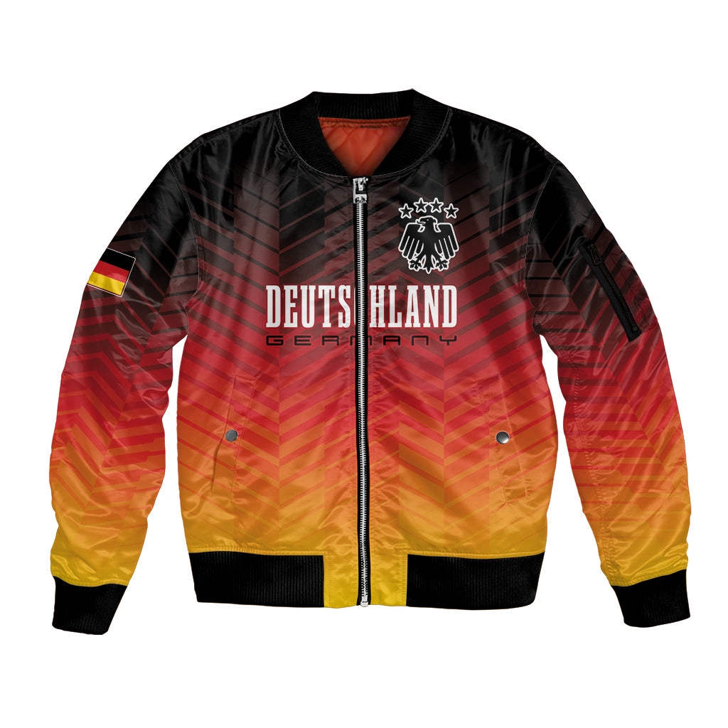 Germany Football Sleeve Zip Bomber Jacket Nationalelf Dynamic - Wonder Print Shop