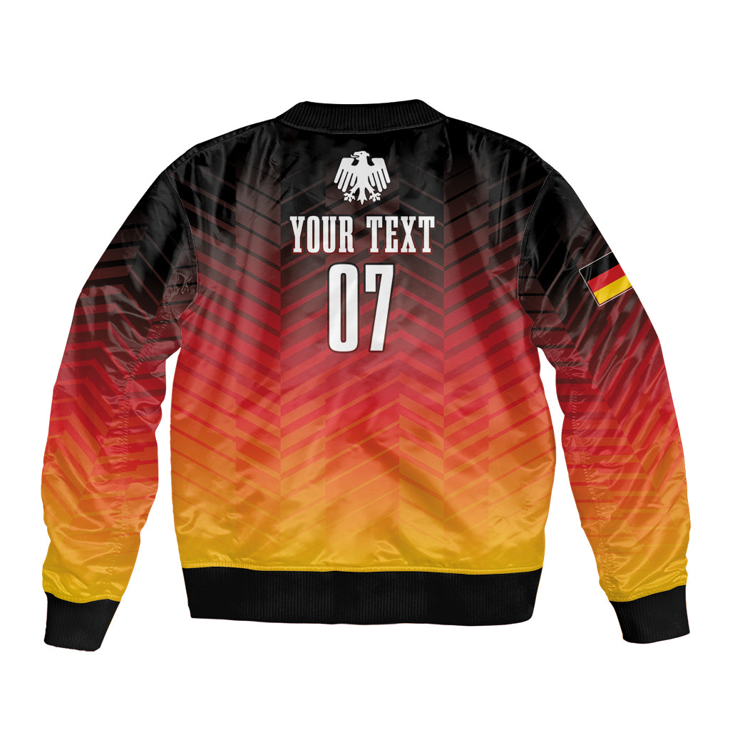 Germany Football Sleeve Zip Bomber Jacket Nationalelf Dynamic - Wonder Print Shop