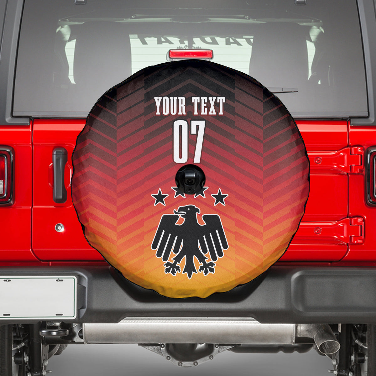 Germany Football Spare Tire Cover Nationalelf Dynamic - Wonder Print Shop