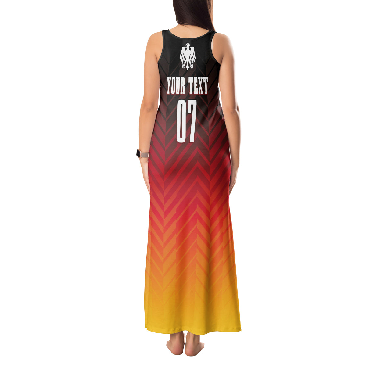 Germany Football Tank Maxi Dress Nationalelf Dynamic - Wonder Print Shop