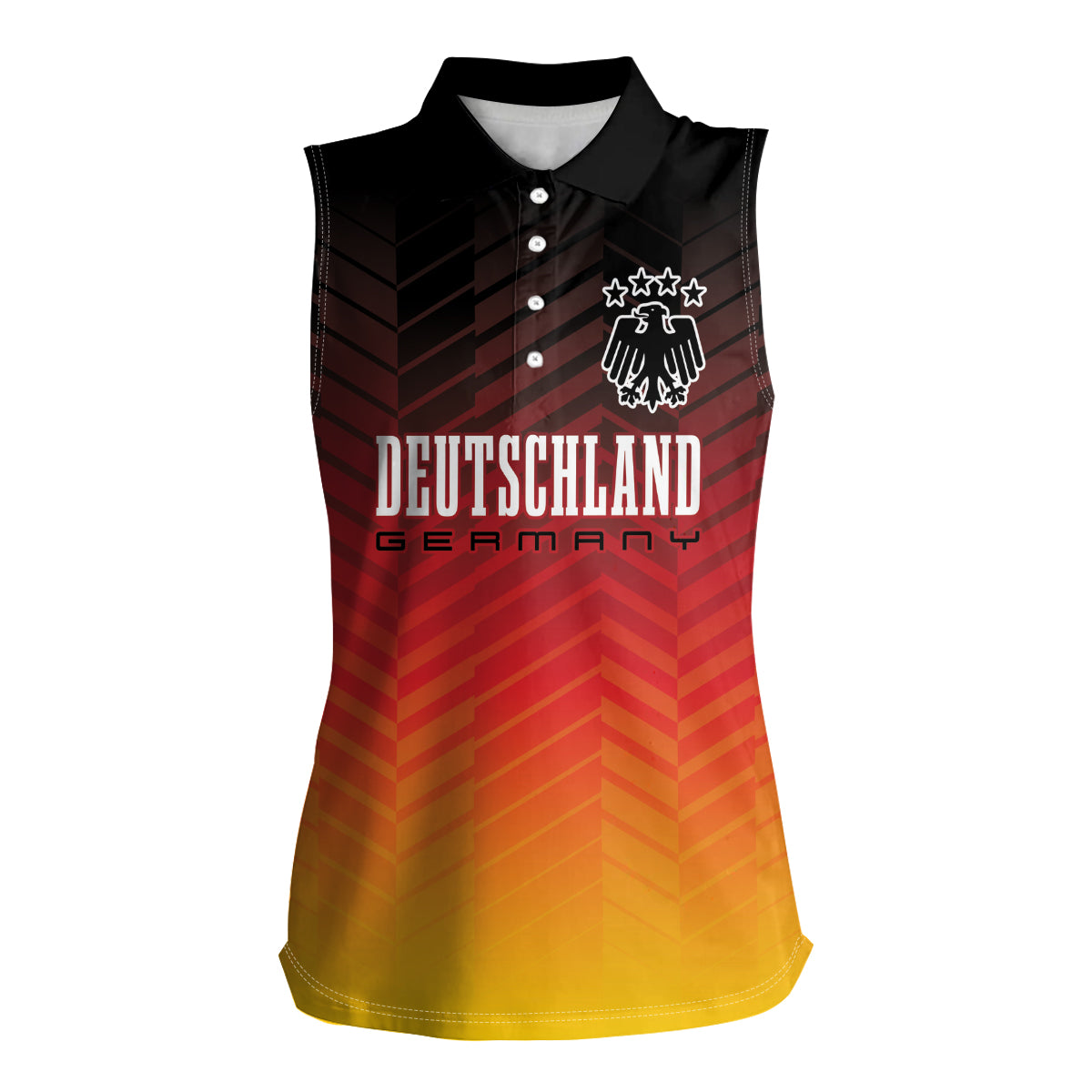 Germany Football Women Sleeveless Polo Shirt Nationalelf Dynamic - Wonder Print Shop
